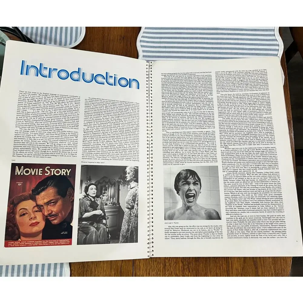 1974 50 Super Stars Spiral Bound Book John Kobal Marilyn Monroe John Wayne
